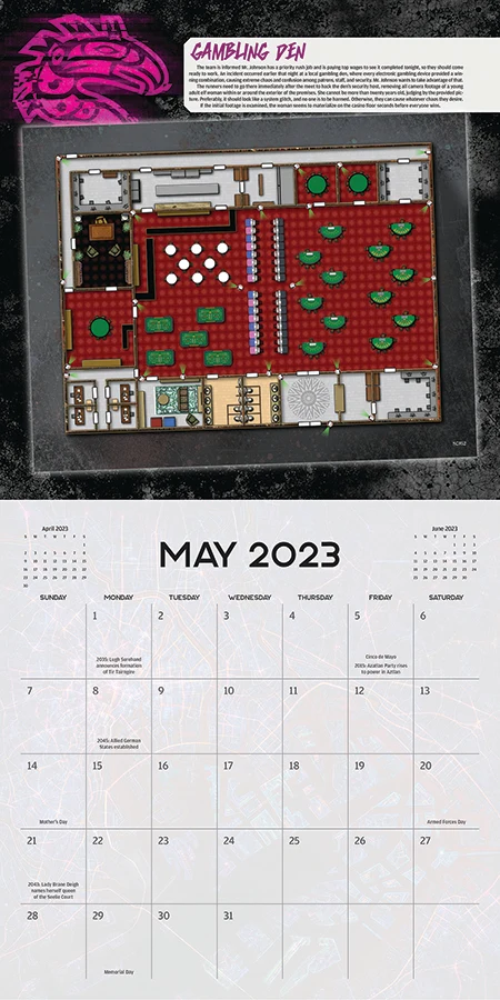 Shadowrun: 16-Month Calendar (2022-2023) - Image 3
