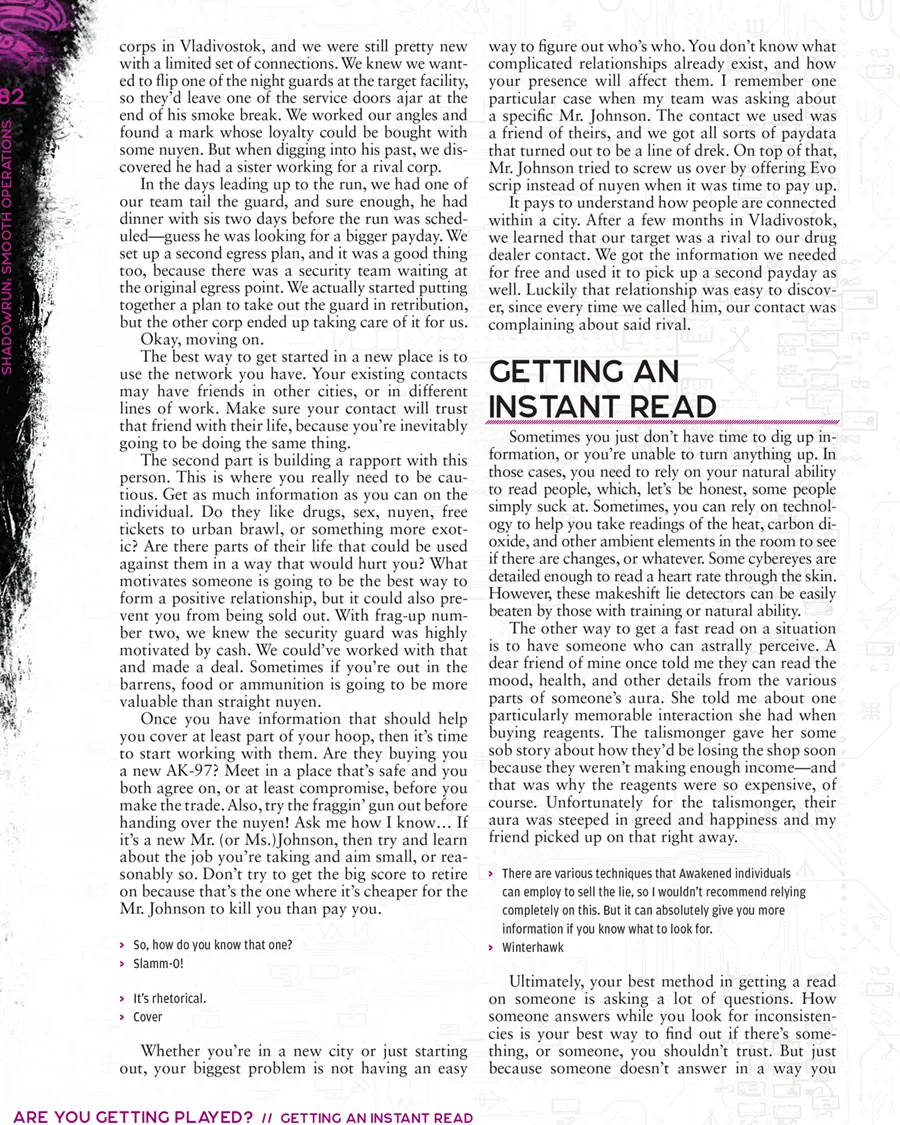 Shadowrun: Smooth Operations (Core Face Rulebook) - Image 4